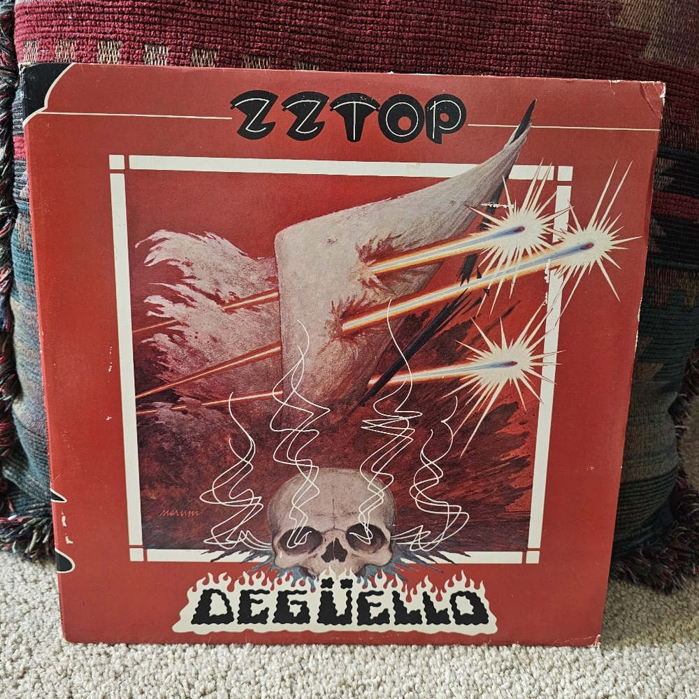 Vintage ZZ Top Deguello Vinyl Record.